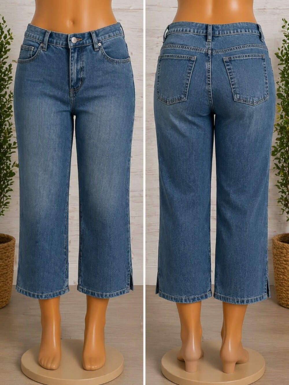 Classic Medium Wash Cropped Jeans – Everyday Essential